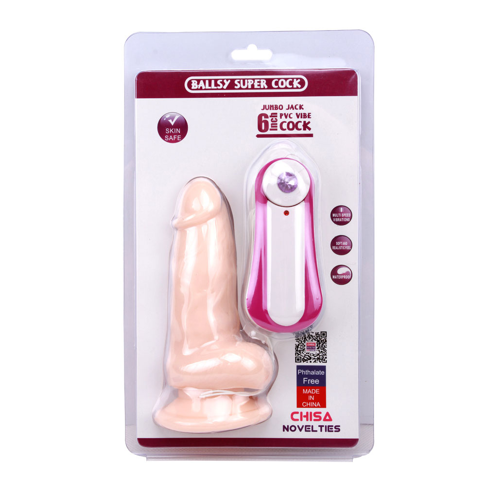 JUMBO JACK 6 Vibrerende Dildo